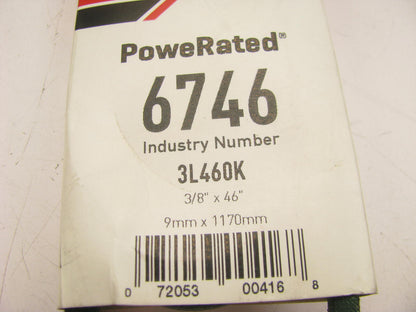 Gates 6746 Lawn & Garden Power Equipment Accessory Drive Belt - 3/8'' X 46''