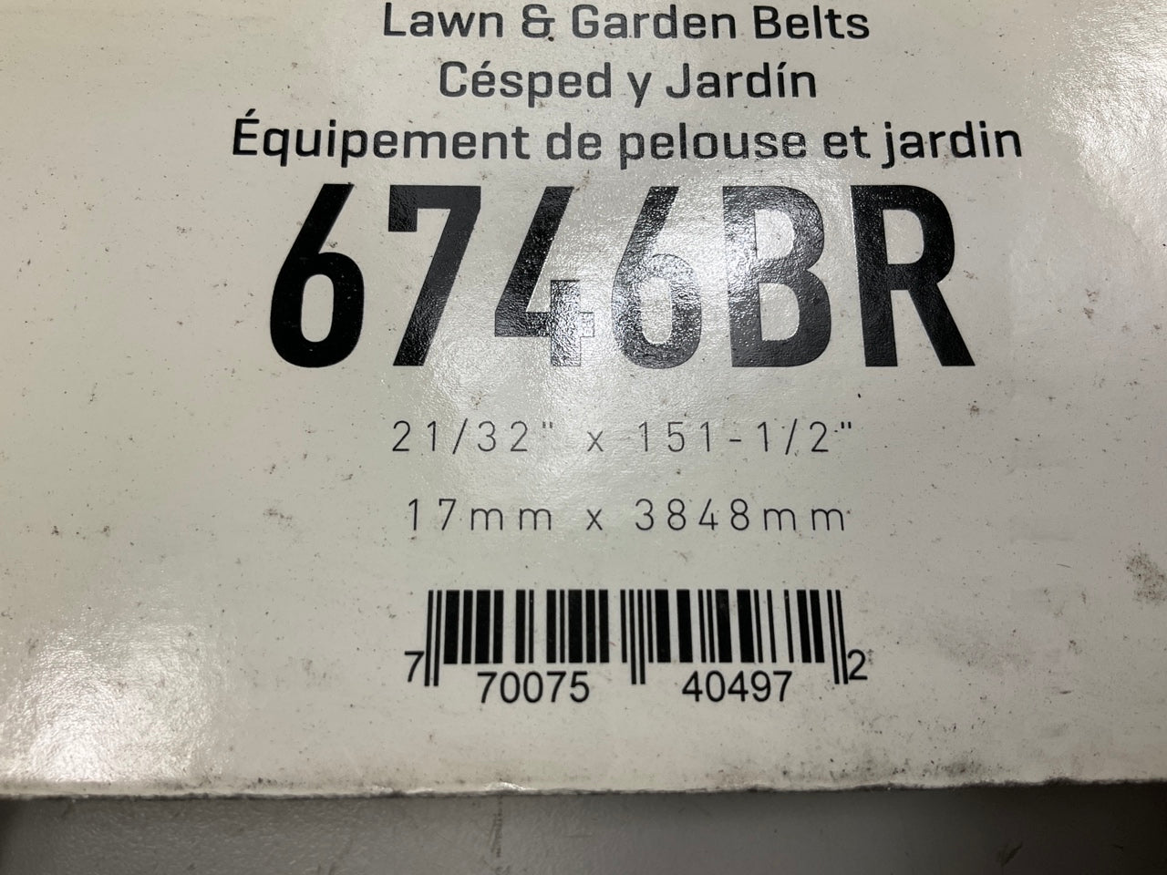 Gates 6746BR BladeRunner Power Equipment Accessory Drive Belt 11/16'' X 151-5/16''