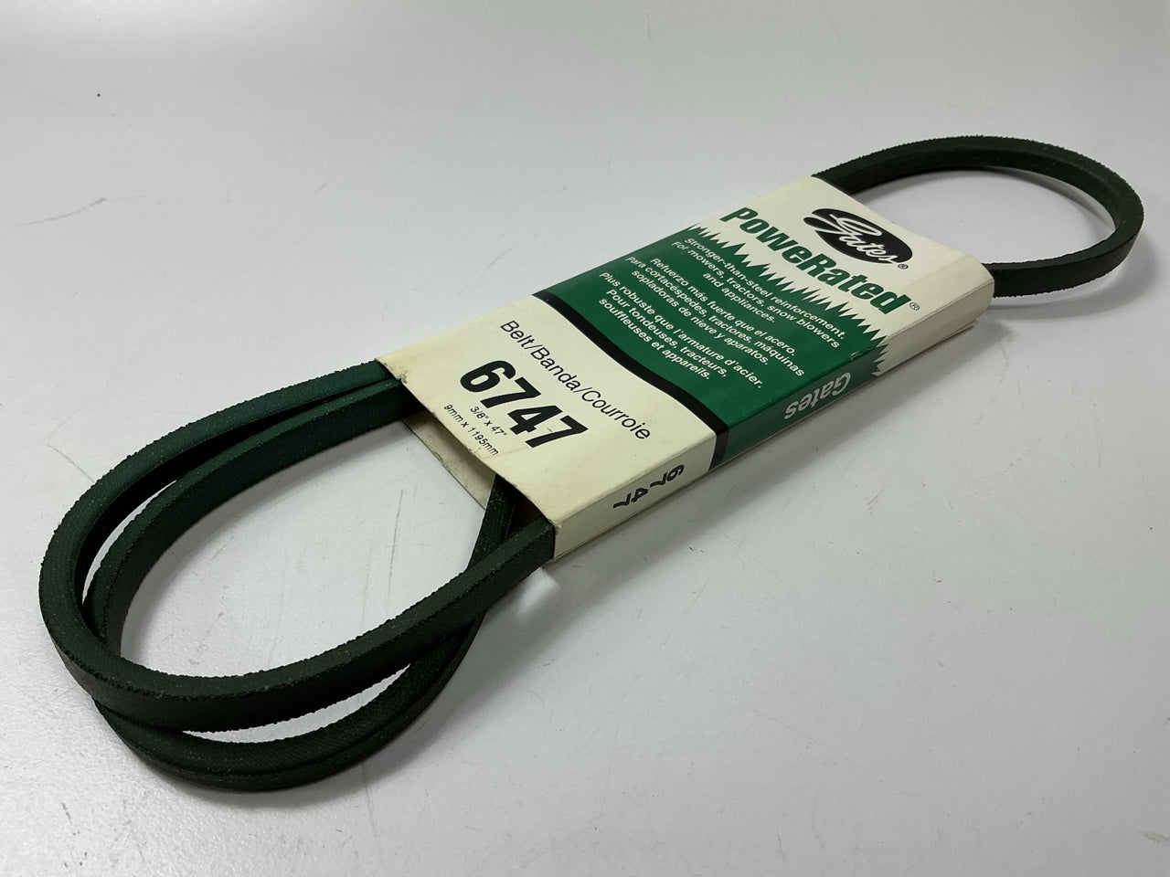 Gates 6747 Lawn & Garden Power Equipment Accessory Drive Belt - 3/8'' X 47''