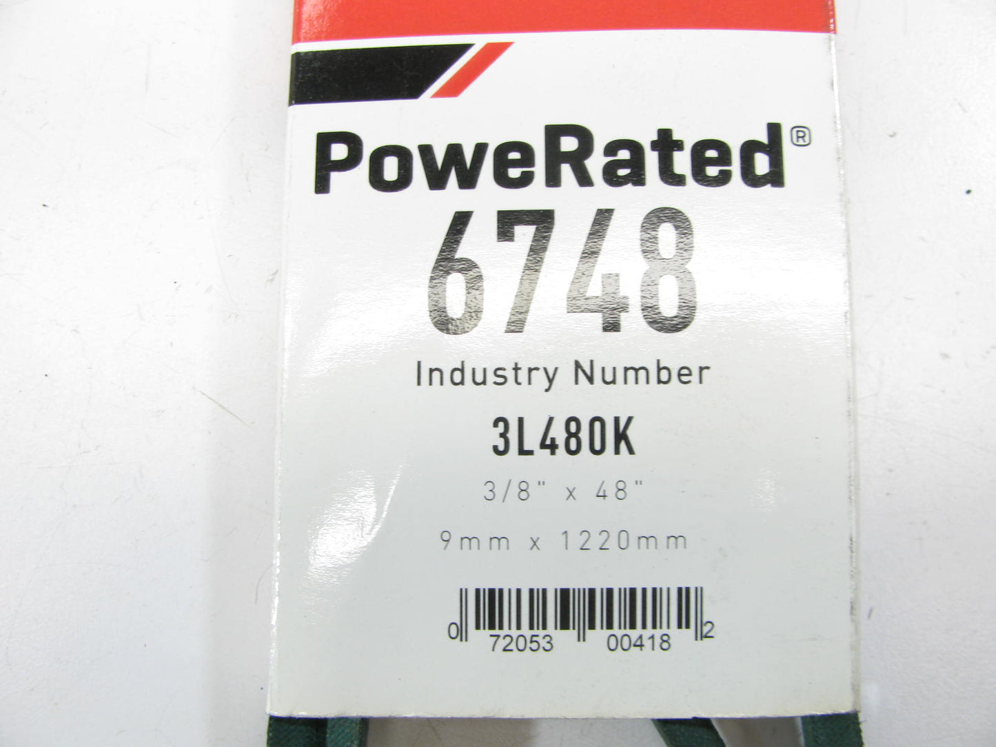 Gates 6748 Lawn & Garden Power Equipment Accessory Drive Belt - 3/8'' X 48.00''