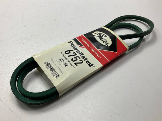 Gates 6752 Lawn & Garden Power Equipment Accessory Drive Belt, 3/8'' X 52''