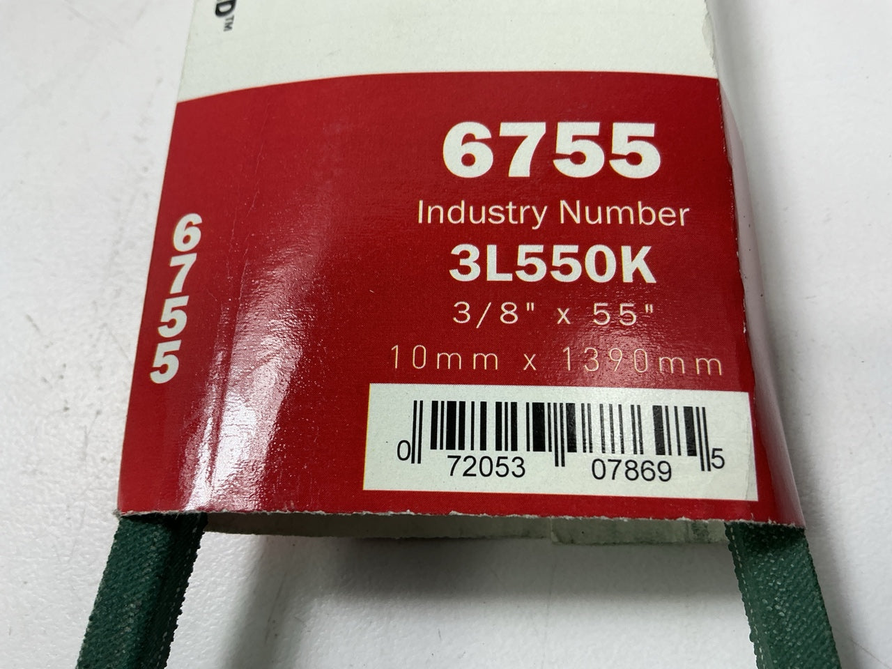 Gates 6755 Lawn & Garden Power Equipment Accessory Drive V-Belt - 3/8'' X 55''