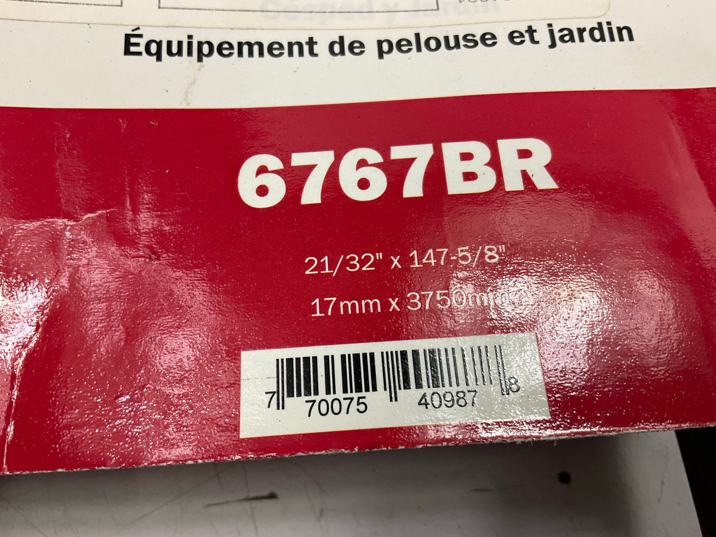 Gates 6767BR Power Equipment Accessory Drive Belt - 21/32'' X 147-21/32''