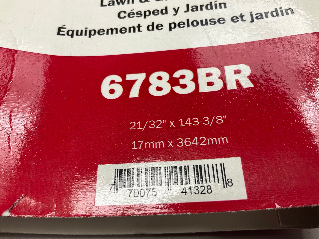 Gates 6783BR BladeRunner Power Equipment Accessory Drive Belt, 21/32'' X 143-3/8''