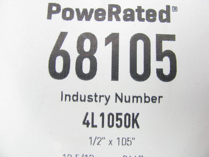 Gates 68105 Power Equipment Accessory Drive Belt - 1/2'' X 105''