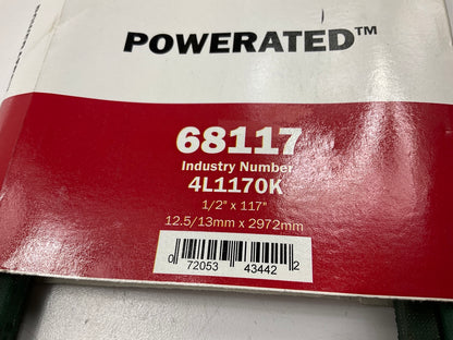 Gates 68117 Lawn & Garden Power Equipment Accessory Drive Belt, 1/2'' X 117''