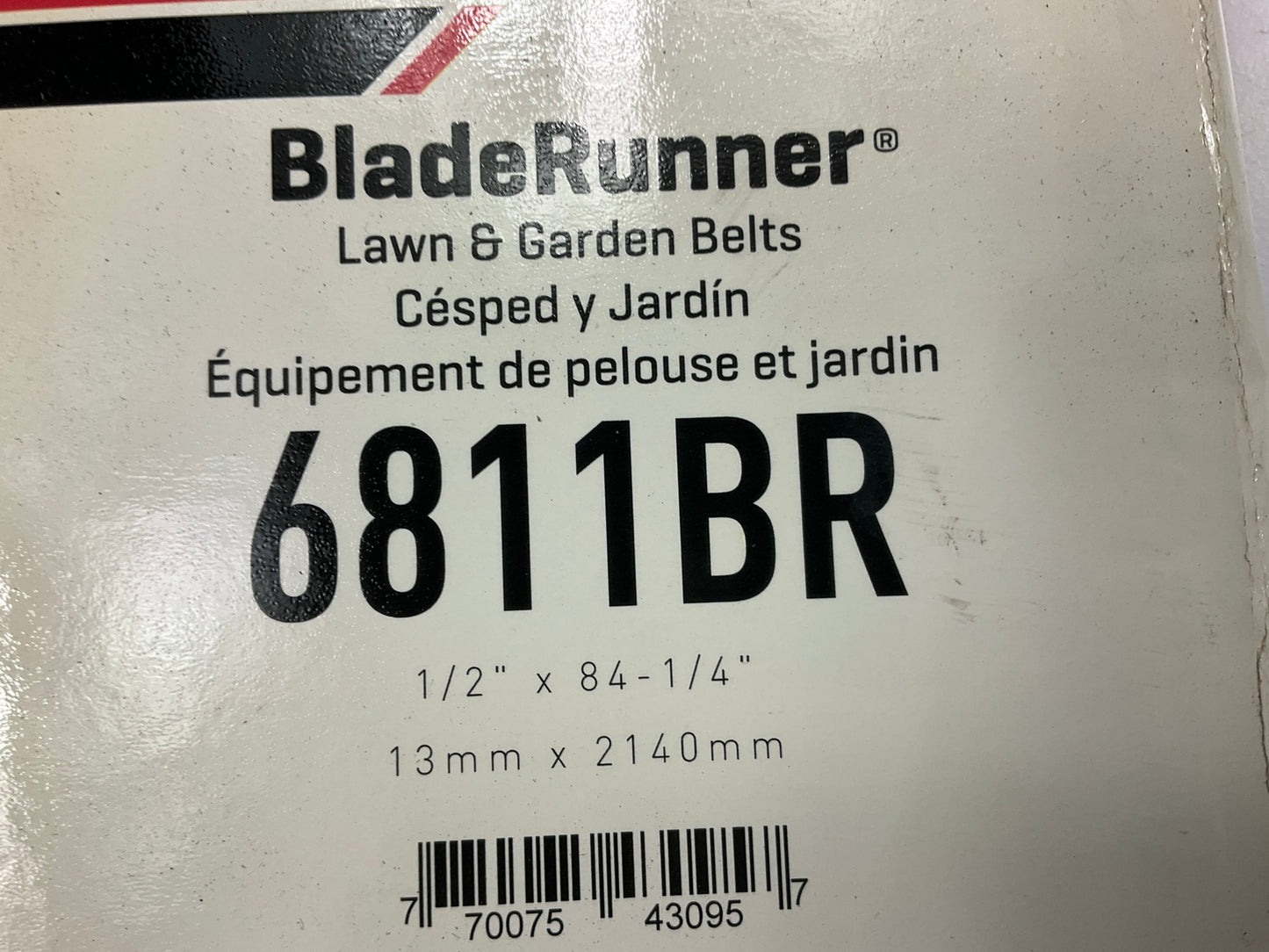 Gates 6811BR BladeRunner Power Equipment Accessory Drive Belt - 1/2'' X 84-1/4''