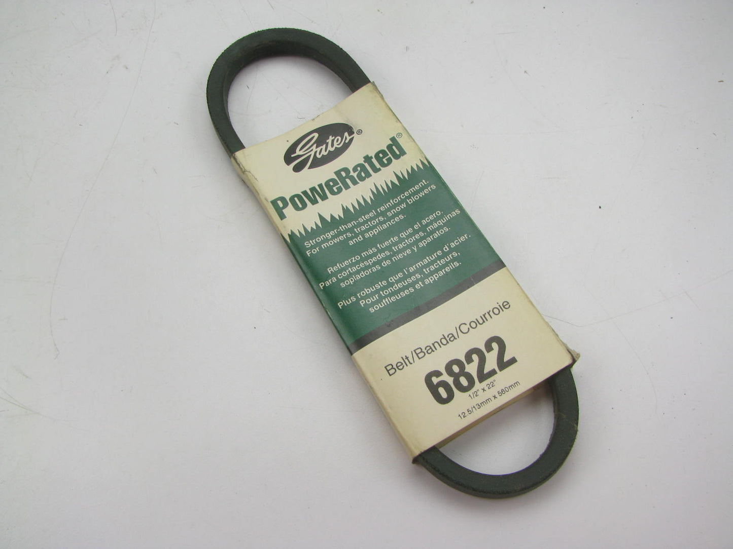 Gates 6822 Power Equipment Accessory Drive Belt - 1/2'' X 22''