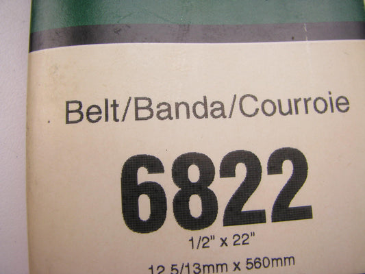 Gates 6822 Power Equipment Accessory Drive Belt - 1/2'' X 22''