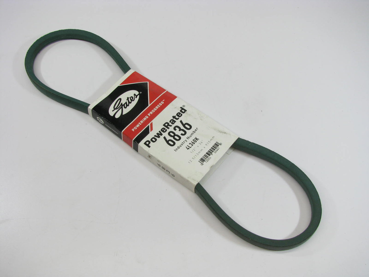 Gates 6836 Lawn & Garden Power Equipment Accessory Drive Belt - 1/2'' X 36''