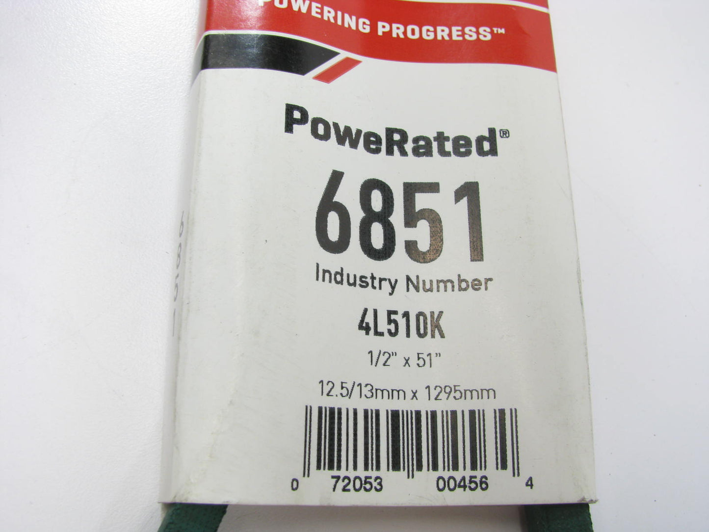Gates 6851 Lawn & Garden Power Equipment Accessory Drive Belt - 1/2'' X 51''