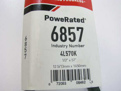 Gates 6857 Power Equipment Accessory Drive Belt - 1/2'' X 57''
