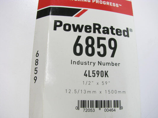 Gates 6859 Lawn & Garden Power Equipment Accessory Drive Belt - 1/2'' X 59''