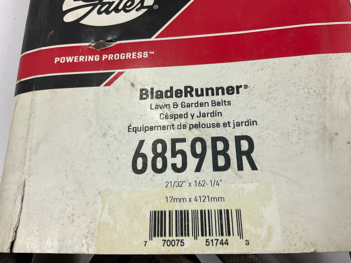 Gates 6859BR Power Equipment Accessory Drive Belt - 5/8'' X 162.25''