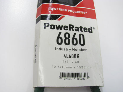 Gates 6860 Lawn & Garden Power Equipment Accessory Drive Belt - 1/2'' X 60''