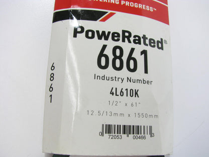 Gates 6861 Lawn & Garden Power Equipment Accessory Drive Belt - 1/2'' X 61''