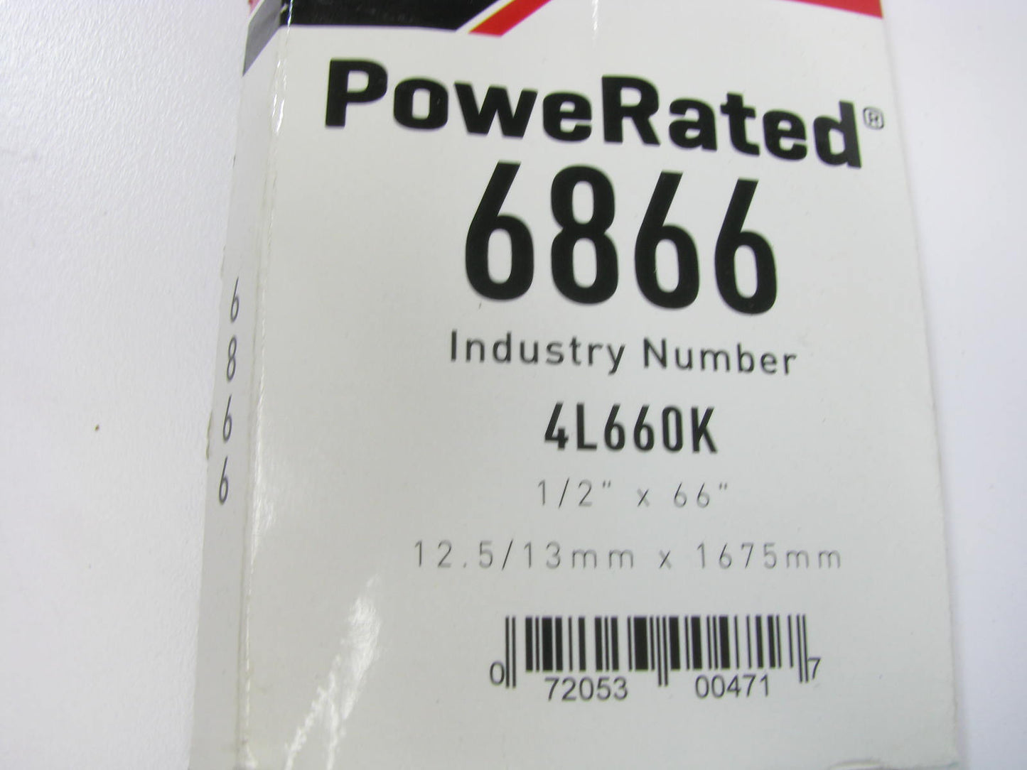 Gates 6866 Power Equipment Accessory Drive Belt - 1/2'' X 66''