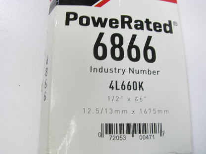 Gates 6866 Power Equipment Accessory Drive Belt - 1/2'' X 66''