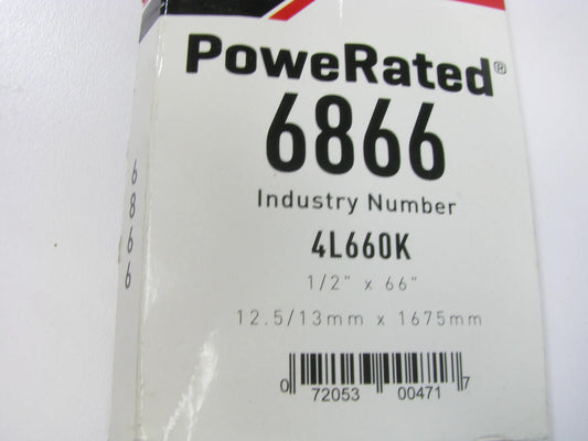 Gates 6866 Power Equipment Accessory Drive Belt - 1/2'' X 66''
