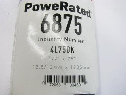 Gates 6875 Lawn & Garden Power Equipment Accessory Drive Belt - 1/2'' X 75''
