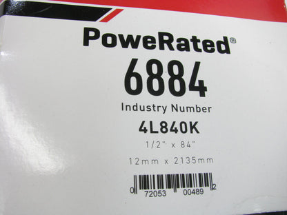 Gates 6884 Lawn & Garden Power Equipment Accessory Drive Belt - 1/2'' X 84''