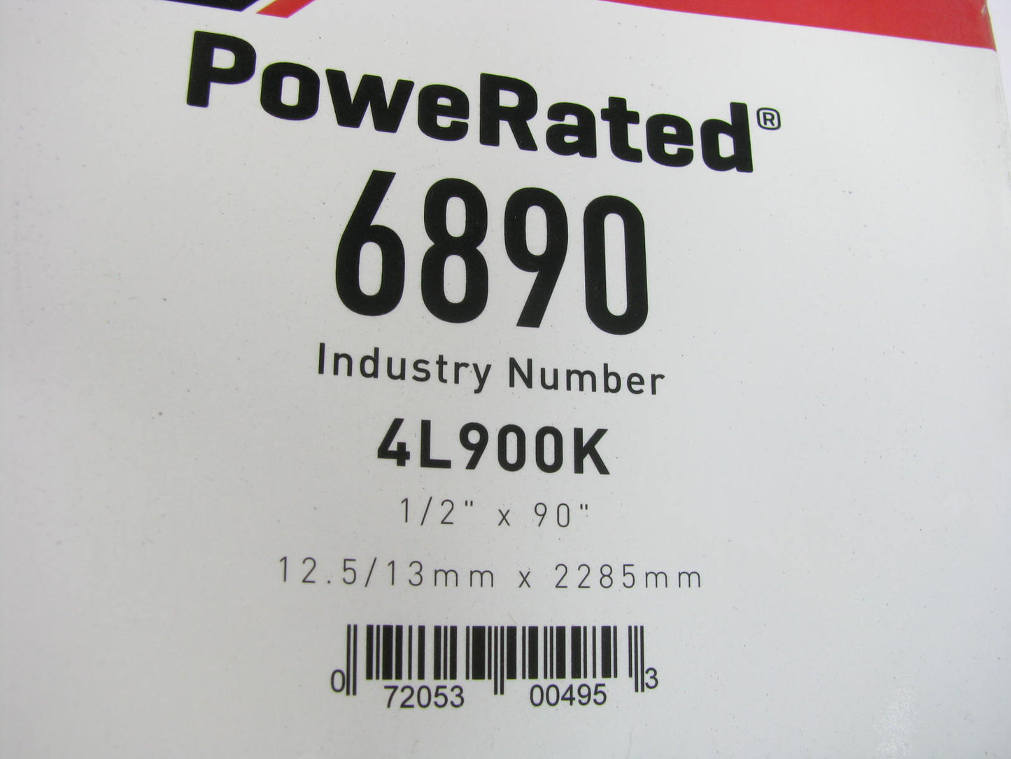 Gates 6890 Power Equipment Accessory Drive Belt - 1/2'' X 90''