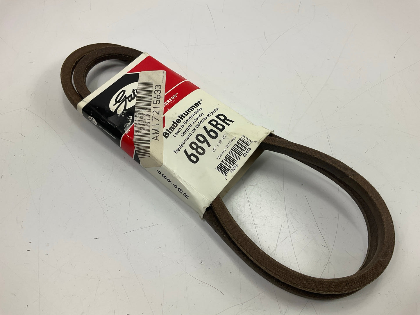 Gates 6896BR Power Equipment Accessory Drive Belt - 1/2'' X 59.5''