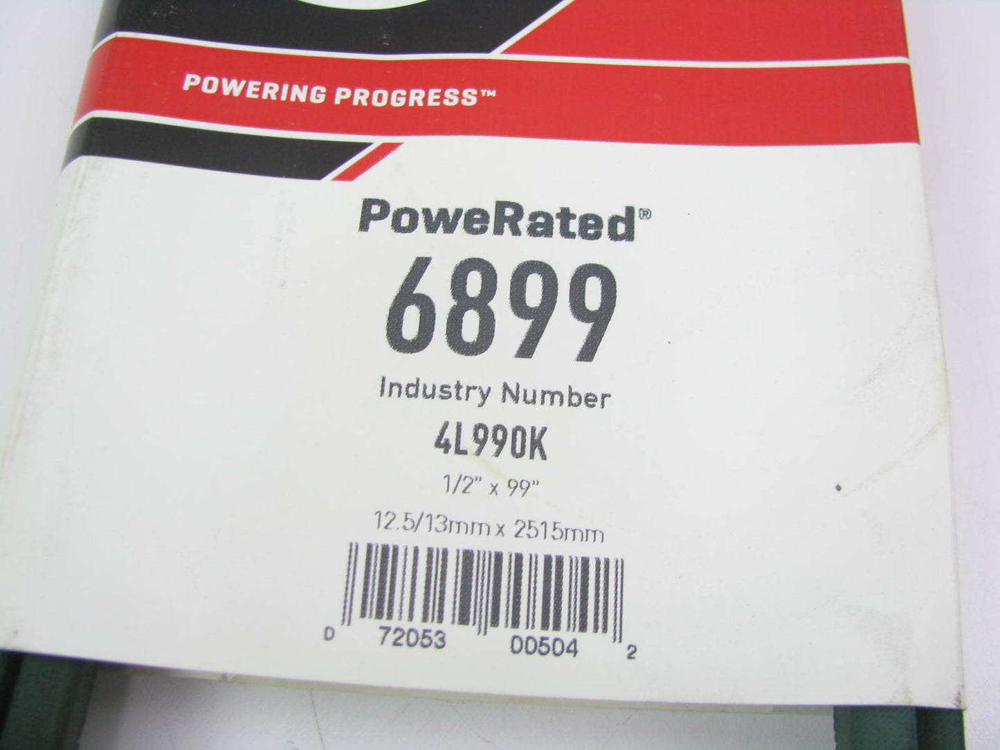 Gates 6899 Power Equipment Accessory Drive Belt - 1/2'' X 99''