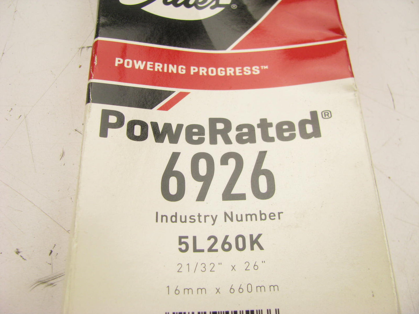 Gates 6926 Lawn & Garden Power Equipment Accessory Drive Belt - 21/32'' X 26''