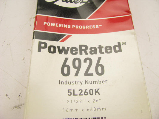 Gates 6926 Lawn & Garden Power Equipment Accessory Drive Belt - 21/32'' X 26''