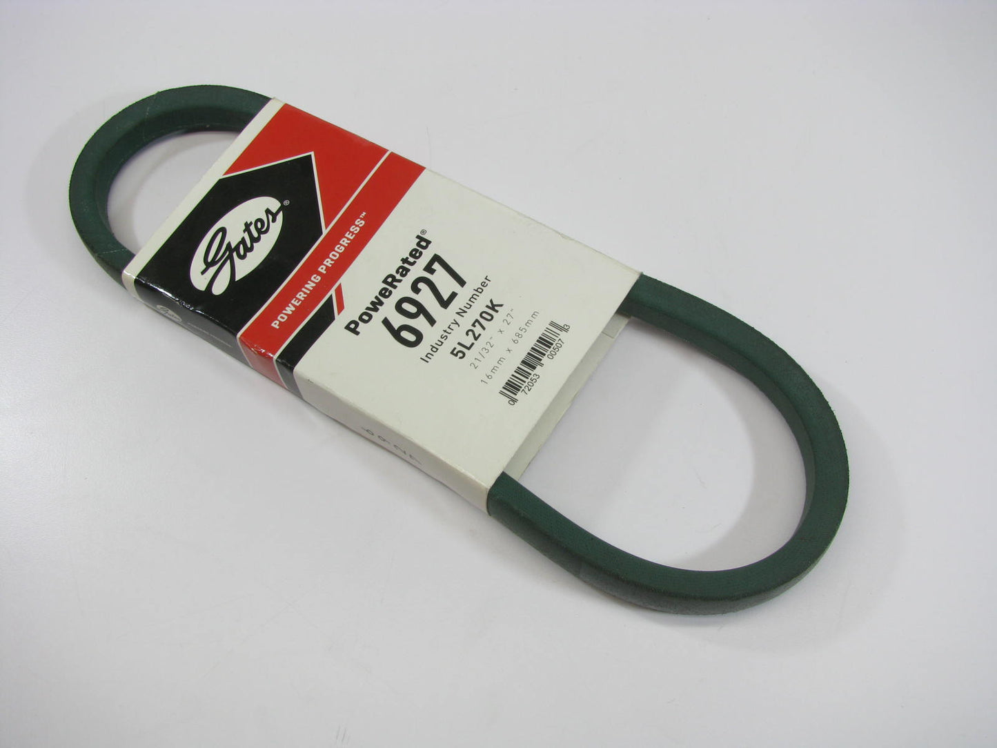 Gates 6927 Lawn & Garden Power Equipment Accessory Drive Belt - 21/32'' X 27''