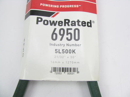 Gates 6950 Lawn & Garden Power Equipment Accessory Drive Belt - 5/8'' X 50''