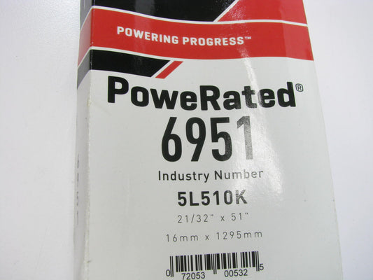 Gates 6951 Lawn & Garden Power Equipment Accessory Drive Belt - 5/8'' X 51''