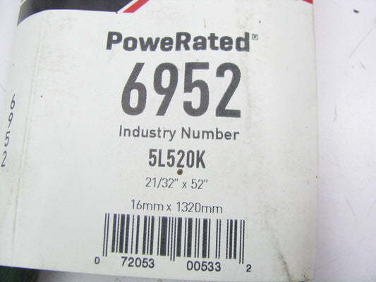 Gates 6952 Lawn & Garden Power Equipment Accessory Drive Belt - 5/8'' X 52''