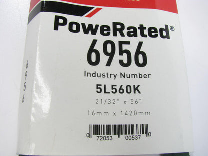 Gates 6956 Power Equipment Accessory Drive Belt - 5/8'' X 56''