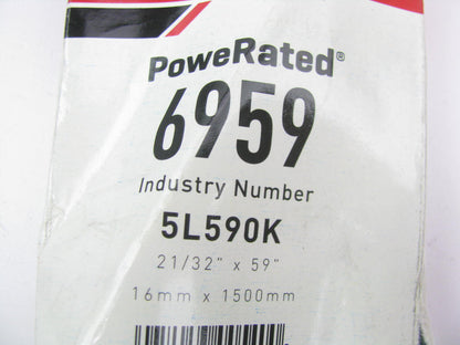 Gates 6959 Lawn & Garden Power Equipment Accessory Drive Belt - 21/32'' X 59''