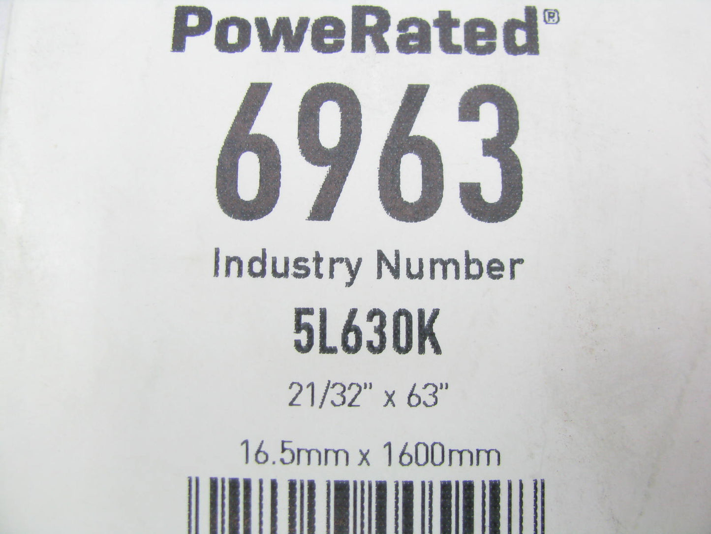 Gates 6963 Power Equipment Accessory Drive Belt - 21/32'' X 63''