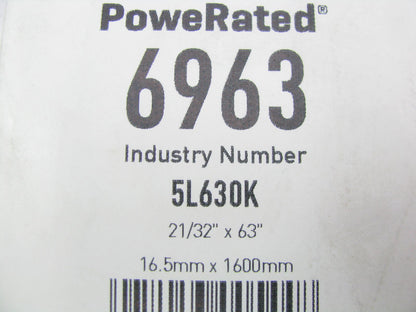 Gates 6963 Power Equipment Accessory Drive Belt - 21/32'' X 63''