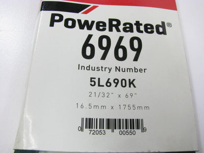 Gates 6969 Lawn & Garden Power Equipment Accessory Drive Belt - 21/32''  X  69''