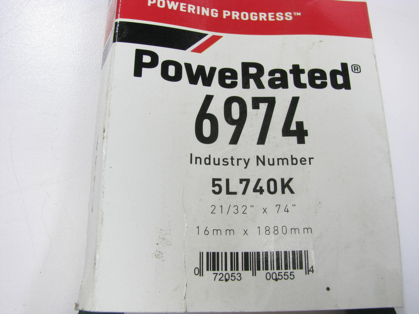 Gates 6974 Power Equipment Accessory Drive Belt - 21/32'' X 74''