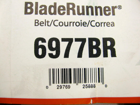 Gates 6977BR BladeRunner Power Equipment Accessory Drive Belt - 1/2'' X 125.375''