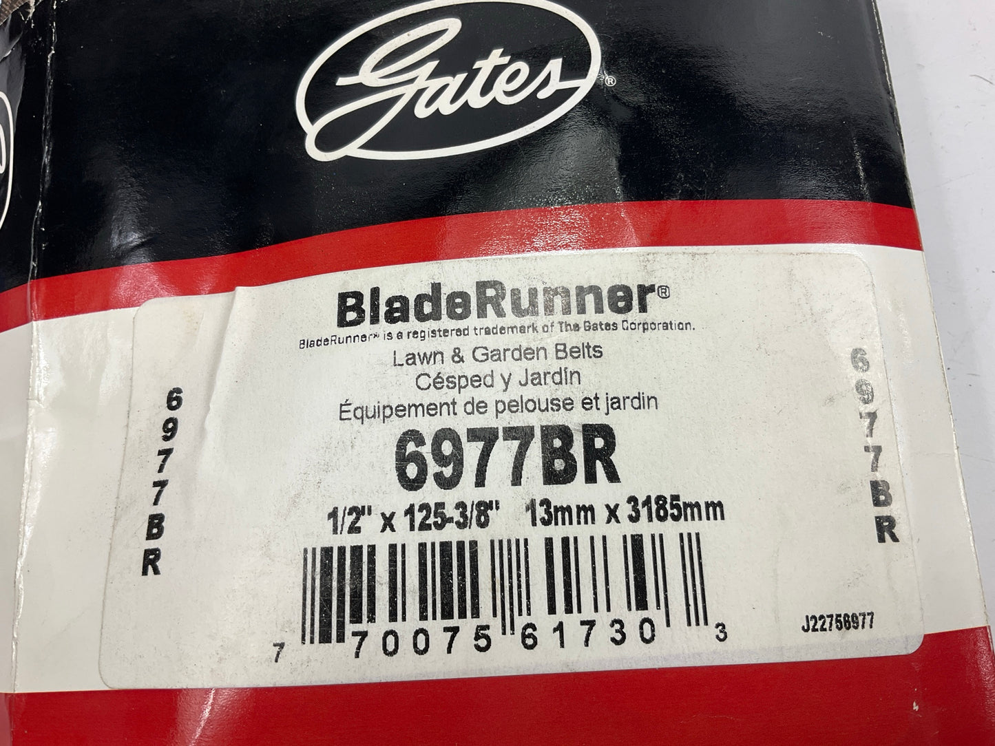 Gates 6977BR BladeRunner Power Equipment Accessory Drive Belt - 1/2'' X 125.375''