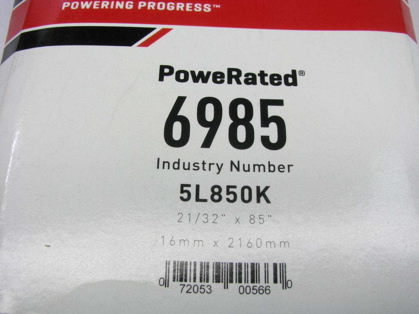 Gates 6985 Lawn & Garden Power Equipment Accessory Drive Belt - 21/32''  X  85''