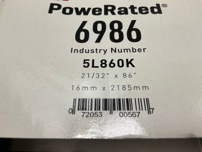 Gates 6986 Lawn & Garden Power Equipment Acessory Drive Belt - 21/32'' X 86''