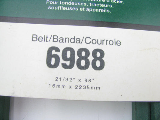 Gates 6988 Lawn & Garden Power Equipment Accessory Drive Belt - 21/32'' X 88''