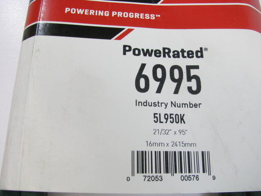 Gates 6995 Power Equipment Accessory Drive Belt - 21/32''  X  95''