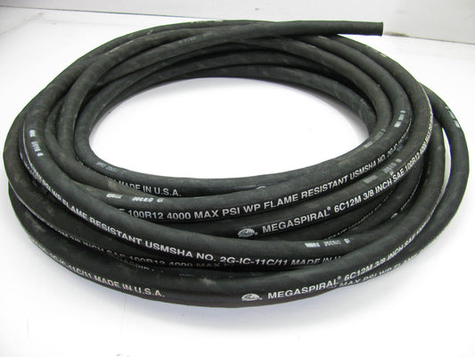 50 FEET - Gates 6C12M Hydraulic Hose Megaspiral 6C12M 3/8'' ID 4000 MAXPSI