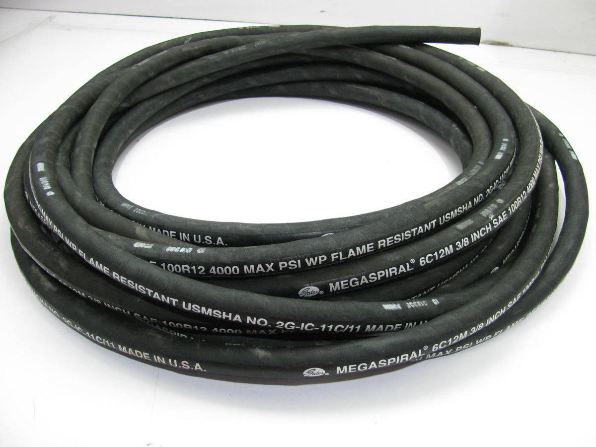 50 FEET - Gates 6C12M Hydraulic Hose Megaspiral 6C12M 3/8'' ID 4000 MAX PSI