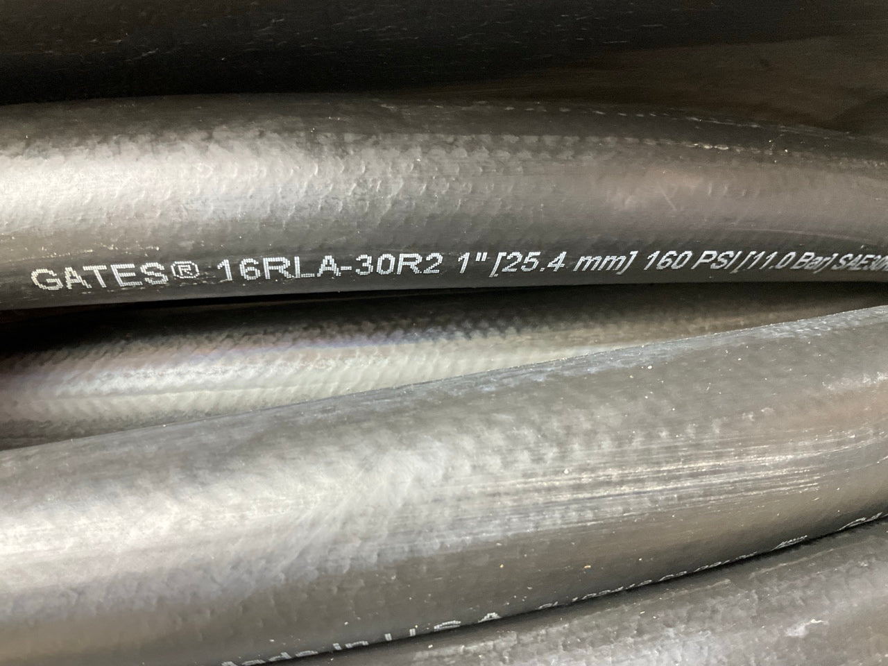 400 FEET Roll - Gates 70047 16RLA 1'' Hydraulic Hose, 160 PSI Max Work. Pressure