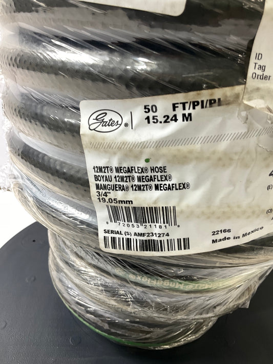 45 FEET - Gates 70262 M2T MegaFlex Hydraulic Hose - SAE 100R16, 3/4'' ID 3500 PSI